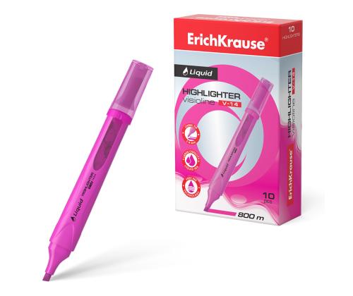 Tekstimarker ERICH KRAUSE Liquid Visioline V-14, neeonroosa