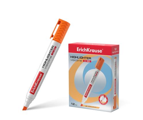 Tekstimarker ERICH KRAUSE Visioline V-40, oranž