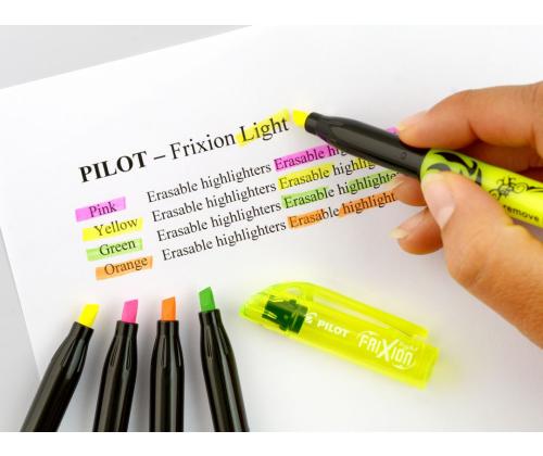 Tekstimarker PILOT Frixion Light kirjutab-kustutab 1-3,8mm kollane