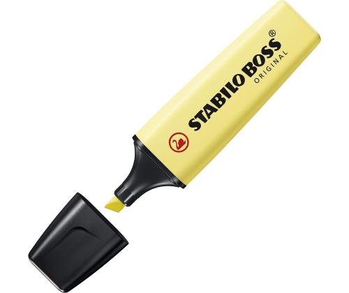 Tekstimarker STABILO Boss pastell, kollane