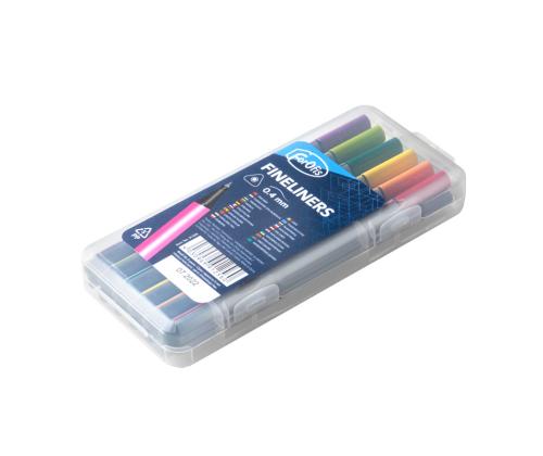 Tindipliiatsite komplekt FOROFIS Fineliner 0,7mm 12 värvi