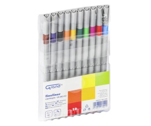 Tindipliiatsite komplekt viltotsaga GRAND GR-380 10 värvi