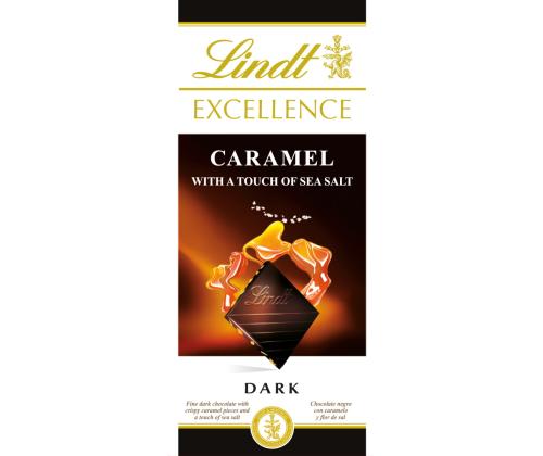 šokolaad LINDOR Lindt Excellence tume karamelli ja meresoolaga 100g