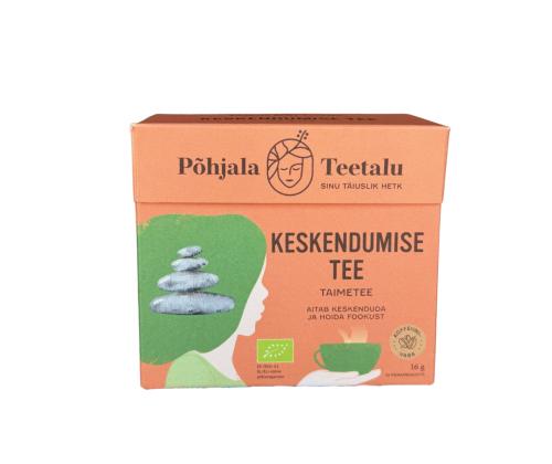 Taimetee PÕHJALA TEETALU Keskendumise tee kofeiinivaba 10 tk