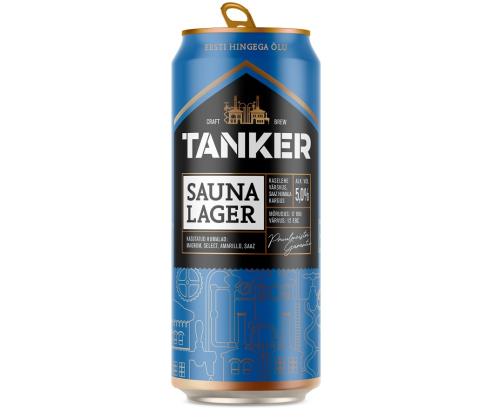 TANKER Sauna Lager alkoholivaba õlu hele 50cl (purk)
