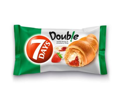 CHIPITA 7 DAYS Double Croissant vanilje-maasikatäidisega 60g