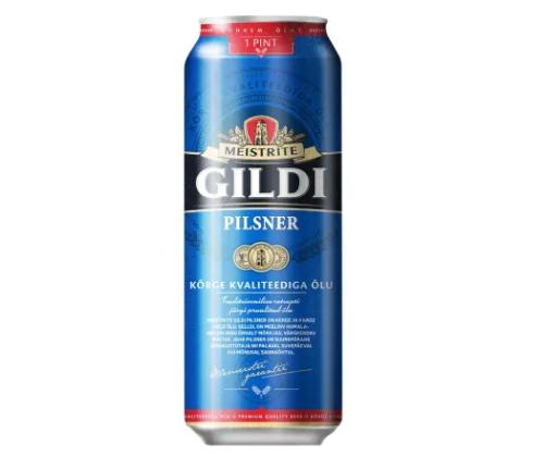 MEISTRITE GILDI õlu Pilsner hele 4,5% 56,8cl (purk)