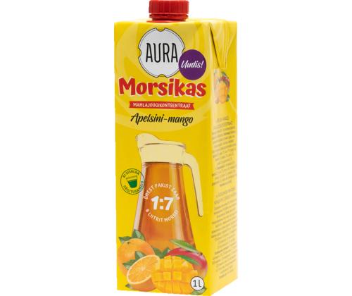 AURA Morsikas apelsini-mango mahlajoogikontsentraat 1l