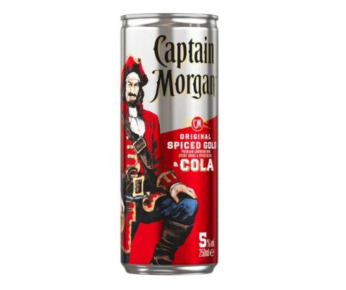 CAPTAIN MORGAN Spiced Gold&Cola 5% 25cl (purk)