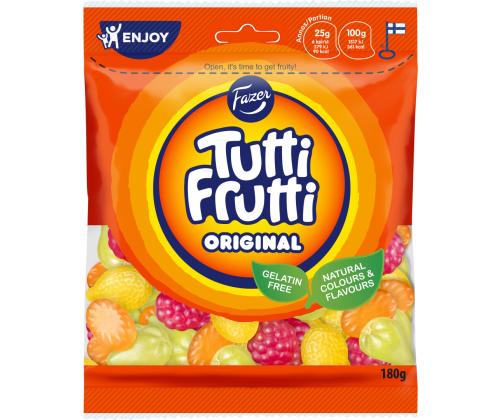 FAZER Kummikommid Tutti Frutti Original Natural 180g