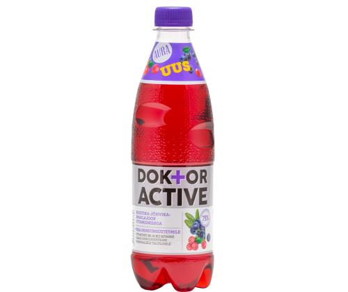 AURA DR. Active mustika-jõhvikamahlajook vitamiinidega 0,5l