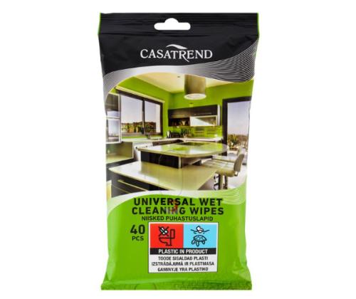 Üldpuhastuslapid CASATREND niisutatud 40tk