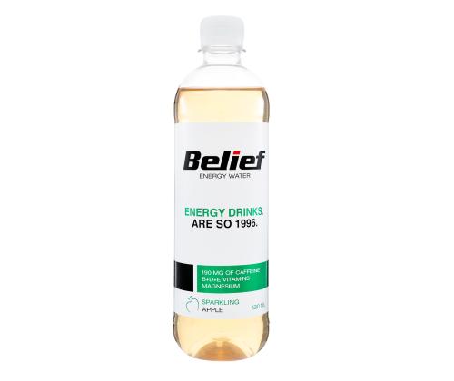 BELIEF Energiavesi rohelise õuna 530ml (pet, gaseeritud)