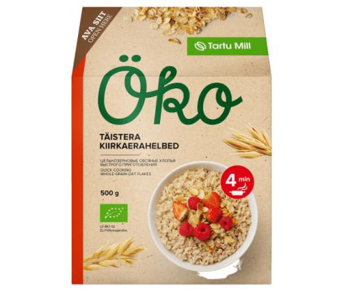 TARTU MILL Öko Täistera kiirkaerahelbed 500g