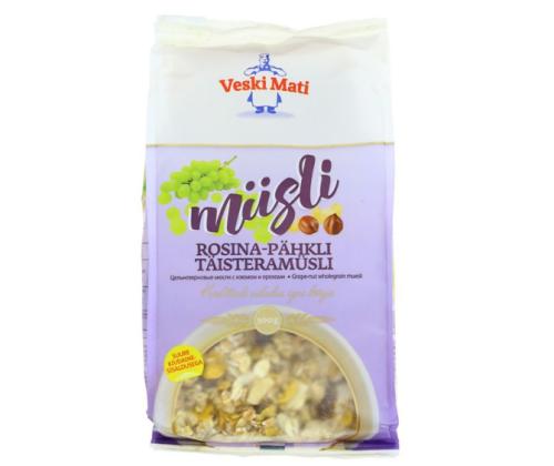 VESKI MATI Rosina-pähkli täisteramüsli 500g