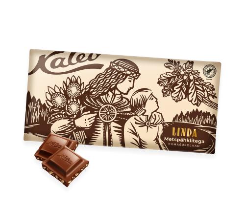 KALEV Piimašokolaad Linda metspähklitega 300g