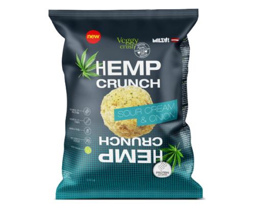 HEMP CRUNCH Kanepikrõpsud hapukoore-sibulamaitsega 100g