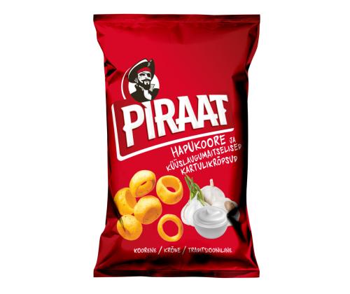 BALSNACK Kartulikrõpsud Piraat XXL hapukoore-küüslaugu 220g