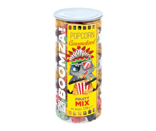 BOOMZA Puuviljamaitselise glasuuriga popcorn Fruity mix 170g