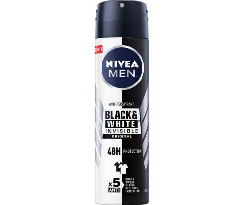 NIVEA Deodorant Power Black & White meestele 150ml