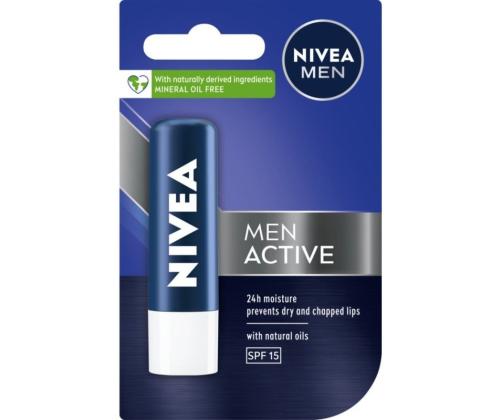 NIVEA Lip Care Huulepulk Men Active Care SPF15 4,8g