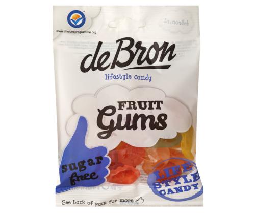 DE BRON Kummikommid puuviljamaitselised 100g, suhkruvaba