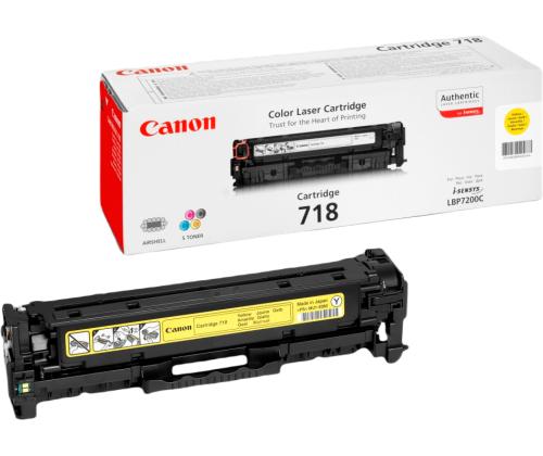 Toonerikassett CANON 718 kollane