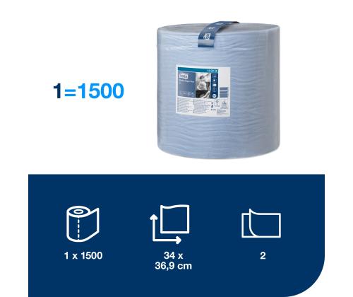 Tööstuspaber rullis, TORK Advanced 420 W1 510m 2-kihiline, sinine (130050)