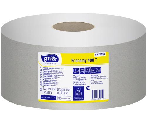 Tualettpaber, 1-kihiline GRITE Economy Maxi 400T