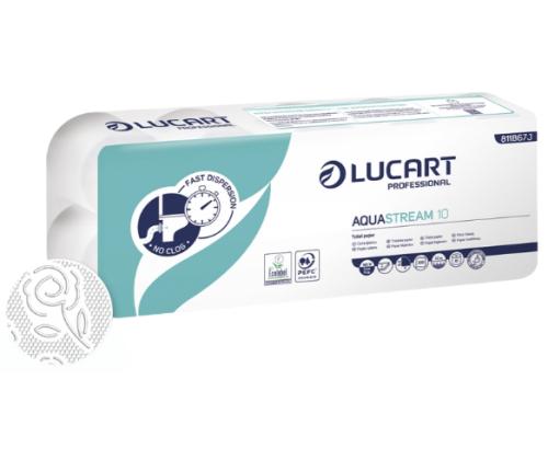 Tualettpaber 2-kihiline, LUCART Aquastream, 10rl