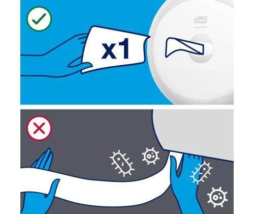 Tualettpaber 2-kihiline TORK Smartone T8 6x207m