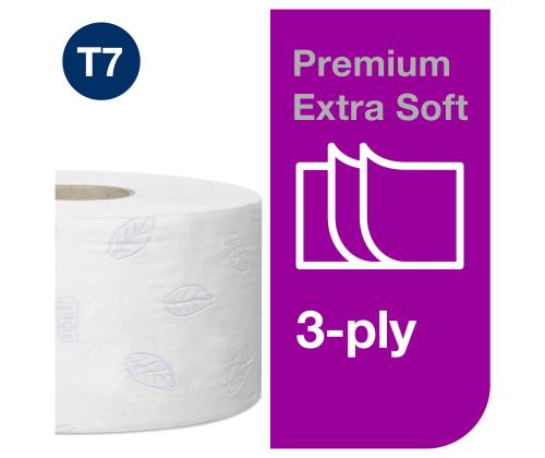 Tualettpaber, 3-kihiline TORK Extra Soft Mini Jumbo Premium T2 120m (110255)