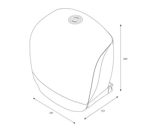 Tualettpaberi hoidja S rullile must Katrin