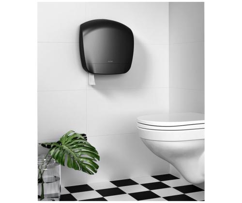 Tualettpaberi hoidja S rullile must Katrin