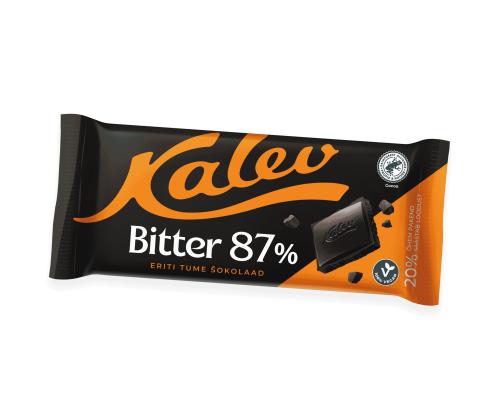 Tume šokolaad KALEV Bitter 87%, 100g
