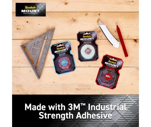 Vahtteip 19mm x 1,5m kahepoolne SCOTCH Fix Interior sisetingimustes