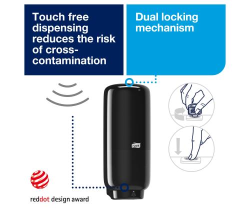 Vahuseebidosaator TORK S4 vahu- ja vedelseebi hoidik sensoriga 1L
