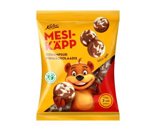 Vahvlikommid KALEV Mesikäpp riisiampsud piimašokolaadis 140g