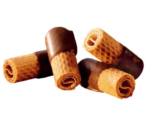 Vahvlirullid Waffeletten piimašokolaadiga, BAHLSEN, 100 g