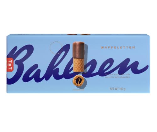 Vahvlirullid Waffeletten piimašokolaadiga, BAHLSEN, 100 g