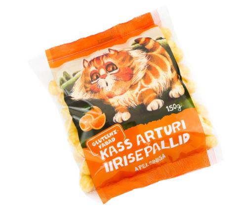 VÄIKE VÄÄNIK Kass Arturi iirisepallid apelsiniga 150g