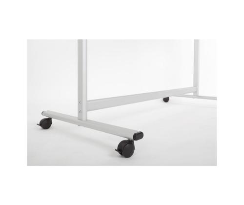 Valge tahvel ratastel kahepoolne  2x3 1800x1200mm valgevalge ümber telje pöörlev lakitud pinnakattega