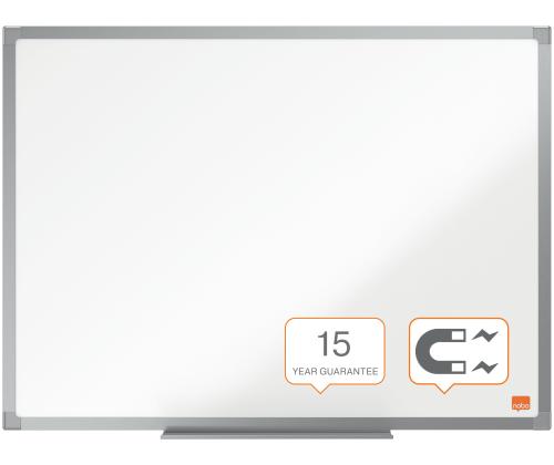 Valge tahvel 600x450mm NOBO Essence Steel lakitud pind