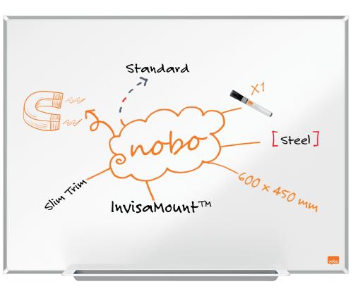 Valgetahvel-magnettahvel NOBO Impression Pro Steel 60x45cm