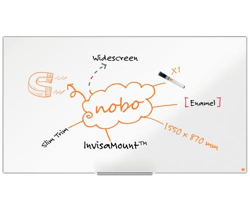 Valgetahvel-magnettahvel NOBO ImpressionPro Wide Enamel 70"