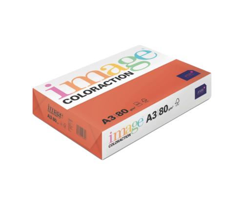 Värviline paber A3 80g IMAGE Coloraction nr.28 tumepunane (London) 500 lehte