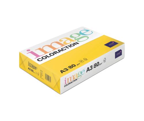 Värviline paber A3 80g IMAGE Coloraction nr.56 tumekollane (Sevilla) 500 lehte