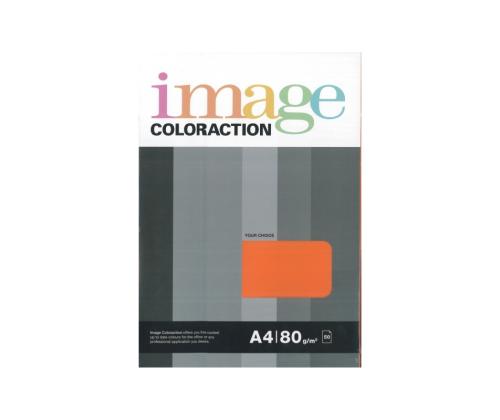 Värviline paber A4 80g IMAGE Coloraction nr.48 oranž 50 lehte