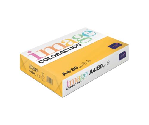 Värviline paber A4 80g IMAGE Coloraction nr.58 kuldkollane (Hawaii) 500 lehte