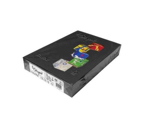 Värviline paber A4 80g Le Cirque nr.63 must 500 lehte